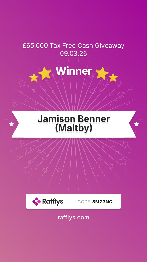 £65,000 Tax Free Cash Giveaway