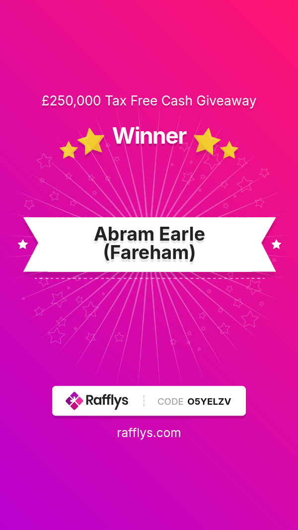 £250,000 Tax Free Cash Giveaway